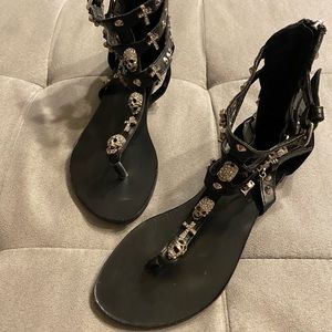 Skull gladiator sandals 💀